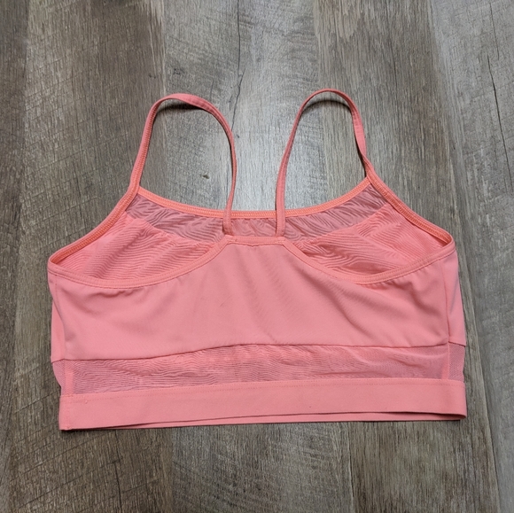 Victoria Sport Coral Pink Sports Bra Mesh Detail - Picture 6 of 7
